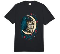 Raven Side Eye Moon Gothic Comfort Colors Adult Heavyweight T-Shirt