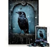 Raven Sitting On Tombstone 1000 Pieces Jigsaw Puzzles for Adults Strengthen Memory Casual Fun Clean Edge Classic Gift (50x75cm)