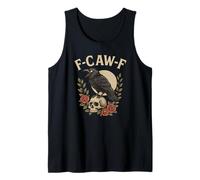 Raven Skull Floral Art for Nature Lovers Tank Top