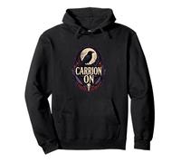 Raven Skull Gothic Moon Pullover Hoodie