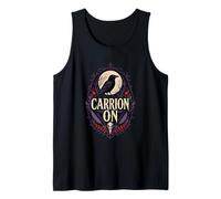 Raven Skull Gothic Moon Tank Top