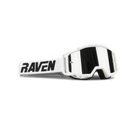 Raven Sniper Crew MX Goggles Mirror White White