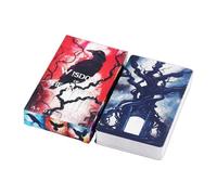 Raven Tarot Cards Deck, Portable Wisdom Oracle Set, Classic Card Deck with Sturdy Finish, Party Games with Compact Design, Adventure Meditation Tool, Tarot Cards for Family Friends Gatherings