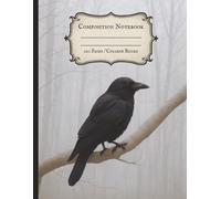 Raven Themed Horror Composition Notebook | Horror Aesthetic | College Ruled | 8.5 x 11, 120 Pages | Journal for Students, Writers, and Dark Academia Fans: Dark Gothic Forest Design with Raven