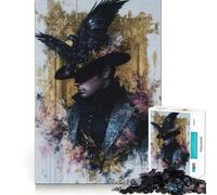 Raven ﹨u Gentleman Hard Jigsaw Puzzle for Adults 1000 Pieces Mind Challenge Toy Gentle Leisure Precise Cut Memorable Gift (50x75cm)