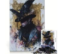 Raven ﹨u Gentleman Jigsaw Puzzle 1000 Piece for Adults Mind Game Toy Peaceful Fun Neat Cut Art Collection Piece (38x26cm)