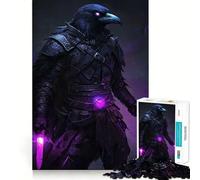 Raven Warrior with Magic Daggers 1000 Pieces Jigsaws Adults Puzzles Gifts Mind Challenge Toy Easy Leisure Precise Cut (50x75cm)
