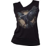 Spiral - RAVEN WISE - WINGS (Female Black Sleeveless Tops) Medium T-Shirt NEW