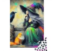 Raven Witch 1000 Piece Jigsaw Puzzle For Adults Challenging Game Stress Relief Puzzle Exercise The Memory of The Brain for Adults And Kids, Age 12 Years Up 1000pcs (75x50cm)