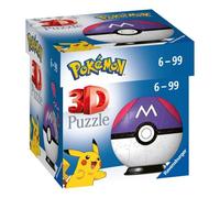 Ravensburger 11564 Pokemon Master Ball 3D Jigsaw Puzzle for Kids and Adults Age 6 Years Up-54 Pieces-No Glue Required