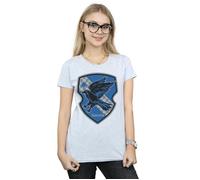 Ravenclaw Crest Flat Cotton T-Shirt Harry Potter Grey L
