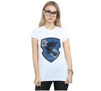 Ravenclaw Crest Flat Cotton T-Shirt Harry Potter White XXL
