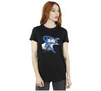 Ravenclaw Pop Spray Cotton Boyfriend T-Shirt Harry Potter Black L