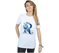 Ravenclaw Raven Cotton Boyfriend T-Shirt Harry Potter White XL