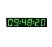 Ravencourt Digital LED Clock with Timer Functions ¦ For Schools, Gyms, Offices And Homes ¦ Aluminium Alloy ¦ Remote Controlled ¦ Mains Powered ¦ Black With Green Digits ¦ Extra Large