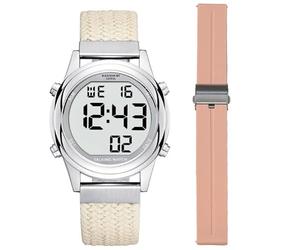 Ravencourt Living Digital Talking Watch, Two Straps, for The Blind and Visually Impaired, Radio-Controlled for Ease and Accuracy, English Voice, Womens