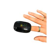 Ravencourt Living Finger Pulse Oximeter, Battery-Powered, Rotatable Screen, Auto-Off Function, For Athletes, Health Professionals, Carers and Long-Term Health Conditions