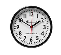 Ravencourt Living Ravencourt Classroom Clock, 21cm | Radio Controlled Classroom Clock, Easy To Read, Battery-Powered, Syncs To Time Signal, For Schools, Offices Or Public Spaces