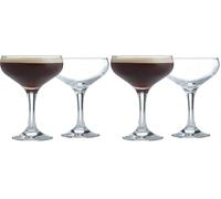 Ravenhead 41.623 Entertain Set of 2 Cocktail Saucer Glasses, 22 x 11 x 14 cm, Brown (Pack of 2)