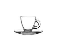 Set Of 2 Espresso Cup And Saucers - Glass Entertain Ravenhead Cups Coffee Clear - espresso saucers glass entertain ravenhead cups set 2 coffee clear