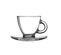 Entertain Cappuccino Cups & Saucers 6.9oz / 195ml (Pack of 2)