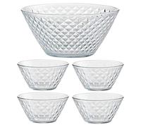 Ravenhead Essentials Jewel Five Piece Bowl Set Glass