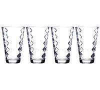 Ravenhead Essentials Lattice Hiball Drinking Glasses, Transparent, Set of 4