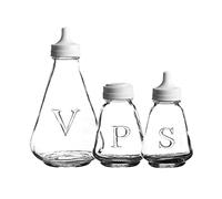 Ravenhead Glass Salt Pepper Shaker Vinegar Serving Bottle in Choice of Deals (Salt Pepper Vinegar Set)