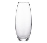 Ravenhead Grace Curved Bullet 24cm Vase | Elegant Handmade Glass Vase for Single Stems, Roses, Dried Flowers & Centrepieces, Stable Heavy Base