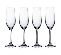 Ravenhead Kings Set of 4 Champagne Flutes 200ml | Elegant 20cl Flute Glass Set for Celebrations, Dining & Entertaining, Durable & Dishwasher Safe