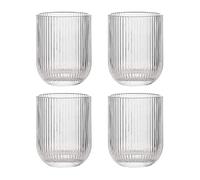 Ravenhead Linea Set of 4 Mixer Glasses 280ml | Contemporary Textured Glasses for Juice, Short Drinks & Mixers