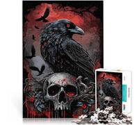 RavenJigsaw Puzzles 1000 Piece for teenagers Challenging To Complete But Fun And Humorous Enhance love between couples 38x26cm