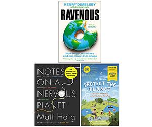 Ravenous [Hardcover], Notes on a Nervous Planet, Protect the Planet World Book Day Collection 3 Books Set