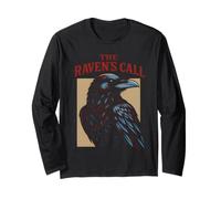 Raven's Call Creepy Night Women's Crow Long Sleeve T-Shirt