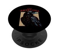 Raven's Call Creepy Night Women's Crow PopSockets Adhesive PopGrip