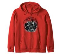 Ravens Girls Fairy Tale Figurine Crows Birds Children Zip Hoodie