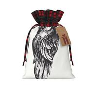 Ravens M Christmas drawstring gift bags printed flower-strap gift bags perfect for birthdays and holiday parties