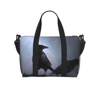 Ravens Print Travel Duffel Bags Weekender for Women,Lightweight Carry On Bag,Personal Item Bag