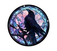 Ravens Suncatchers Colorful Glass Panel Wall Art, Three, C