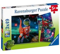 Ravensburger 051274 Dinosaurs in Space, Puzzle 3x49 Pieces for Children, Recommended Age 5+