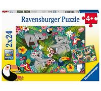 Ravensburger 051830 Koala and Sloth Puzzle 2 x 24 cm for Children, Recommended Age 4+