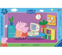 Ravensburger - 06123 - Peppa Pig in Front of The Computer 15-Piece Jigsaw Puzzle