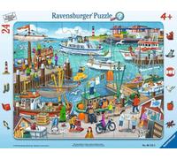 Ravensburger 06152 A Day at The Harbour, Teal/Turquoise Green