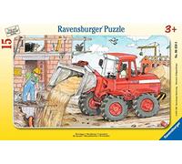 Ravensburger 06359 My Excavator 15 Piece Puzzle | 15-piece frame puzzle, children's puzzle from 3 years, Ravensburger quality