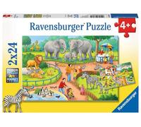 Ravensburger 07813 A Day at The Zoo, Yellow