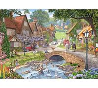 Ravensburger 1000 Piece Adult Jigsaw Puzzle - Leisure Days No.13: Lazy Days by the Stream by Artist Steve Crisp