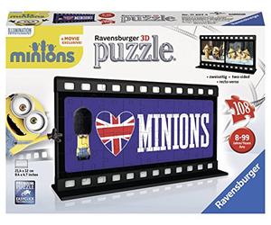 Ravensburger 11207 4 "Film Strip Minions - British 3D Puzzle (108-Piece)