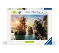 Ravensburger 12000001 - Three rocks in Cheow, Thailand - 1000 pieces jigsaw puzzle - Puzzle for adults and kids age 14 years up, nature puzzle, landscape jigsaw