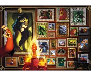Ravensburger 12000101 - Villainous: Scar - 1000 pieces jigsaw puzzle - Puzzle for adults and kids age 14 years up, disney jigsaw, disney gifts