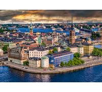 Ravensburger 12000114 - Stockholm, Sweden - 1000 pieces jigsaw puzzle - Puzzle for adults and kids age 14 years up, jigsaw puzzle Stockholm